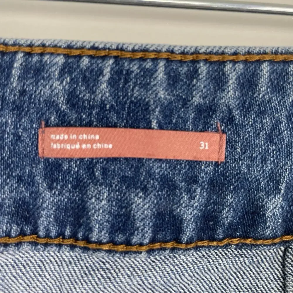 PILCRO Flare Jeans Size 31 Blue High Rise Hippie Bell Bottoms Stretch Festival